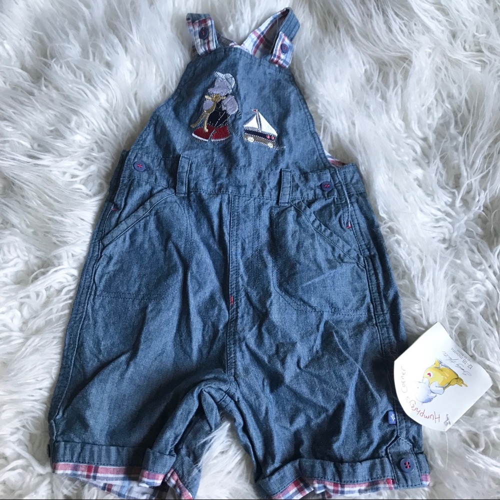Humphreys corner cotton‎ denim bib overalls